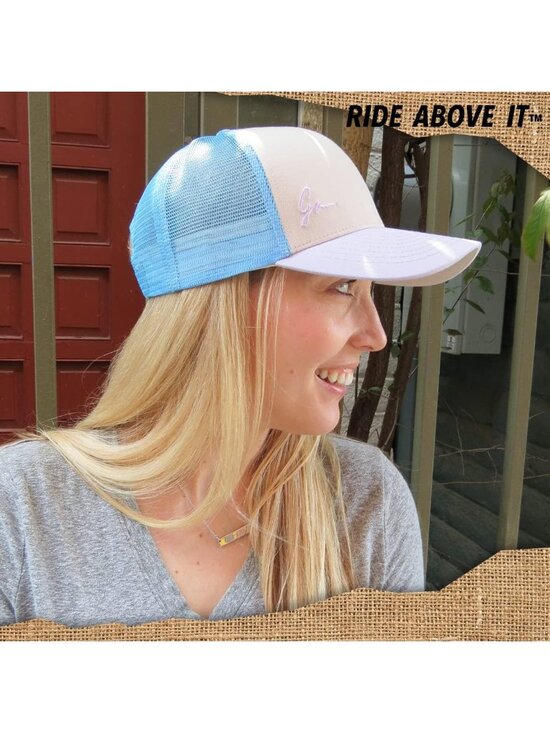 〽️Women Classic Blue Pink Snapback Baseball Cap Beach Trucker Accessories Hats main image 2